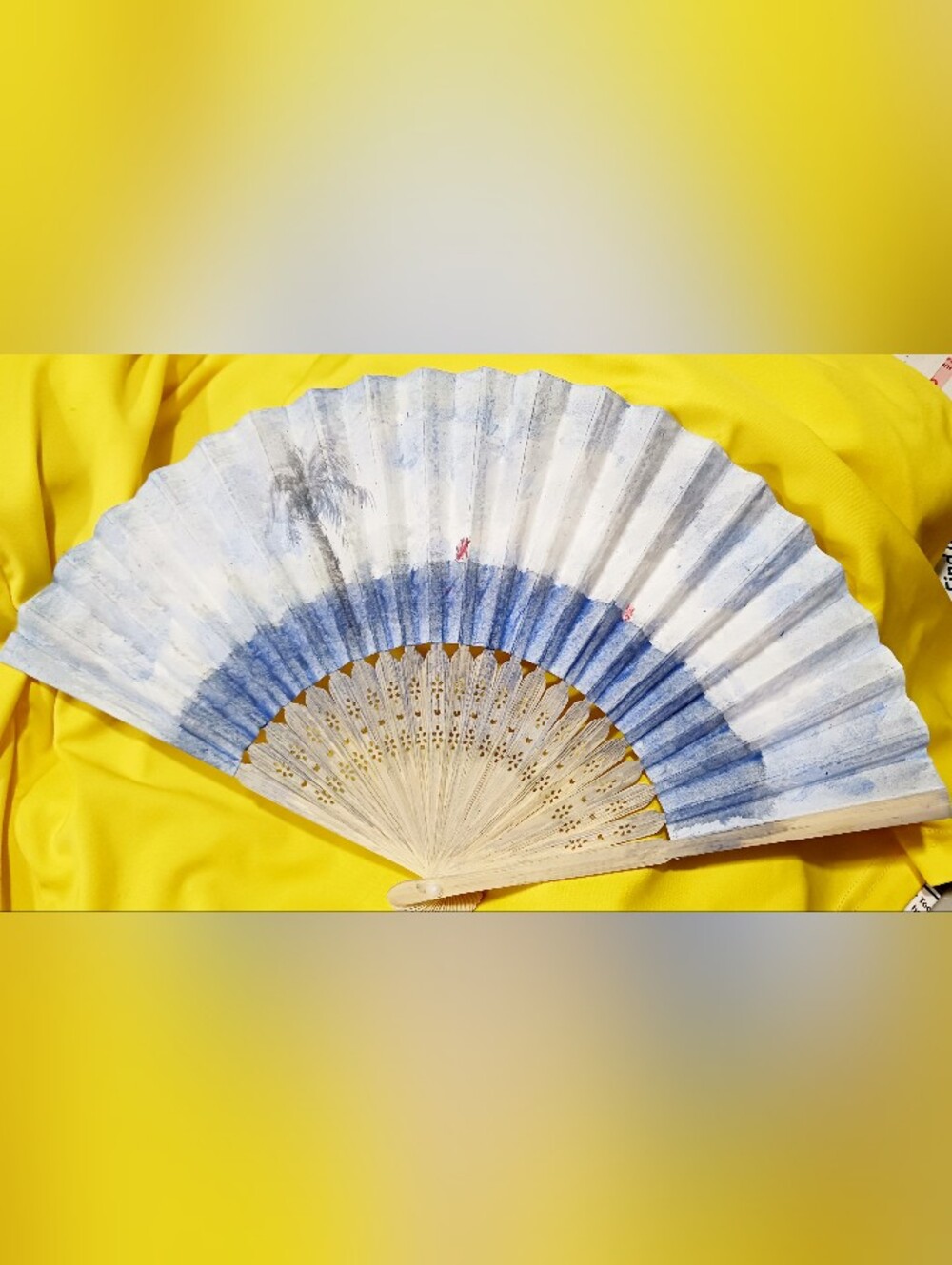 Handheld Folding Fan - Signed Original Painting By Princess Zen